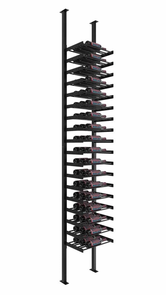 VintageView Evolution Single Sided 54 Bottles/Triple Depth Wine Wall Post Kit WW-FCP-KIT-3C-1-K Wine Racks Wine Coolers Empire