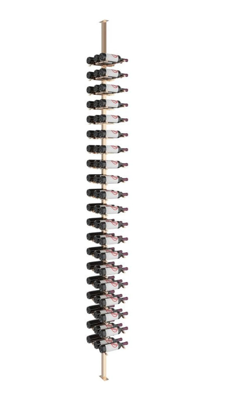 VintageView Vino Pins 60 Bottles Single,Double Floor-to-Ceiling Wine Rack System VP-FCP-KIT-12 Wine Racks Wine Coolers Empire
