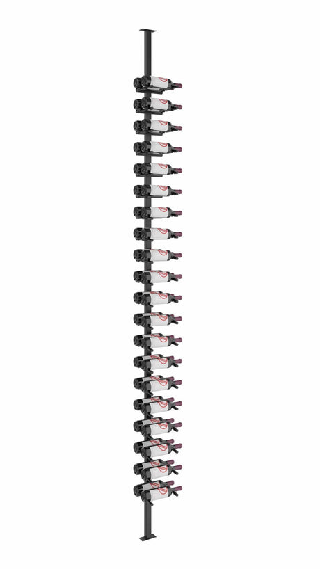 VintageView Vino Series Pins 40 bottles Floating Wine Rack Frame Kit,Single Sided Floor-to-Ceiling VP-FCP-KIT-2 Wine Racks VP-FCP-KIT-2-K Wine Coolers Empire