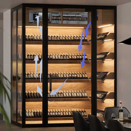 WhisperKOOL Blow-Through 4000 H.E. 220V Split Wine Cellar Cooling System Wine Cellar Units S-WKBT-4000-220 Wine Coolers Empire