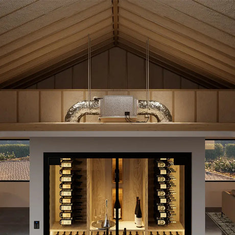 WhisperKOOL Blow-Through 8000 H.E. 220V Split Wine Cellar Cooling System Wine Cellar Units S-WKBT-8000-220 Wine Coolers Empire