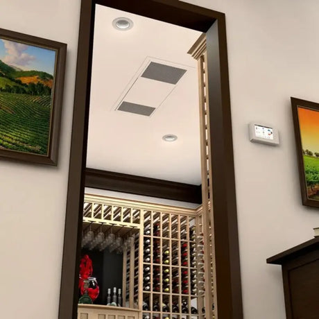 WhisperKOOL Ceiling Mount 8000 Ductless Split System 220V High Efficiency Wine Cellar Units S-WKCM8000-AV Wine Coolers Empire