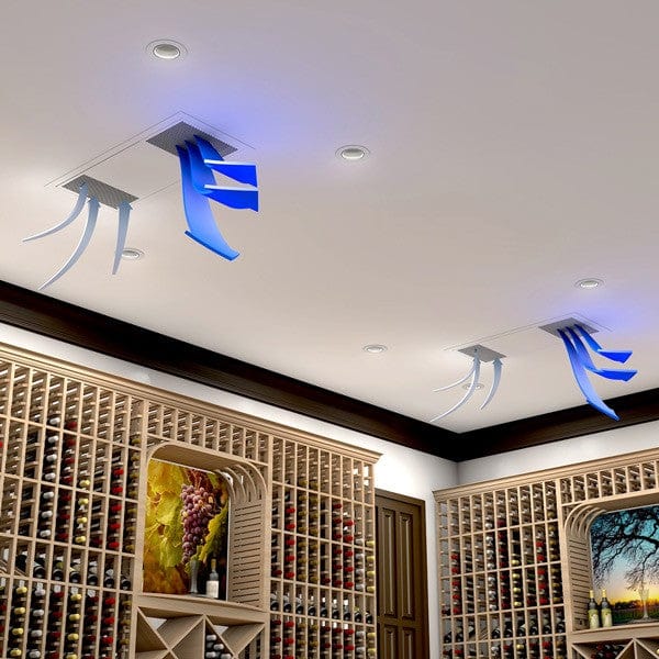 WhisperKOOL Ceiling Mount Twin 12000 Ductless Split System 220V High Efficiency Wine Coolers Empire