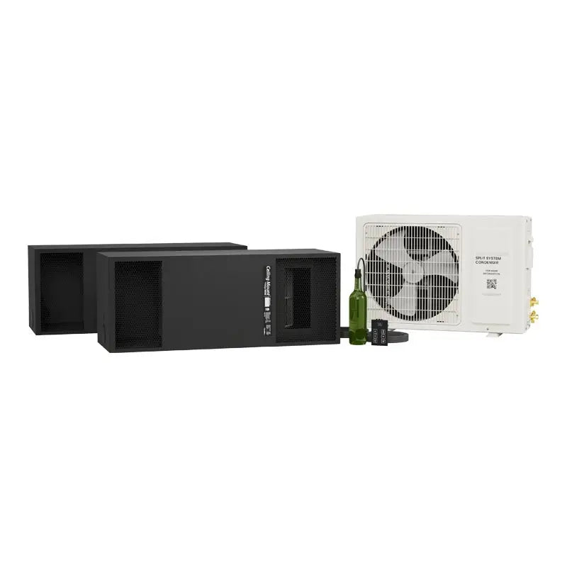 WhisperKOOL Ceiling Mount Twin 9000 Ductless Split System 220V High Efficiency Wine Cellar Units S-WKCM9000-220 Wine Coolers Empire