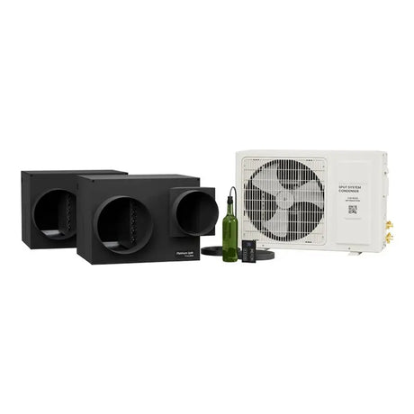 WhisperKOOL Platinum Split Twin Ducted Cooling System 220V High Efficiency Wine Cellar Units S-WKPS9000-220-FD Wine Coolers Empire