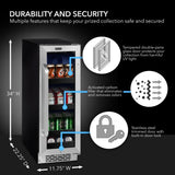 Whynter 12 Inch Built-In 60 Can Undercounter Stainless Steel Beverage Refrigerator BBR-638SB Beverage Centers BBR-638SB Wine Coolers Empire