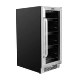 Whynter 15 inch Built-In 80 Can Undercounter Stainless Steel Beverage Refrigerator with Reversible Door BBR-838SB Beverage Centers BBR-838SB Wine Coolers Empire