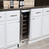 Whynter 18 Bottle Compressor Built-In Wine Refrigerator BWR-18SD Wine Coolers BWR-18SD Wine Coolers Empire