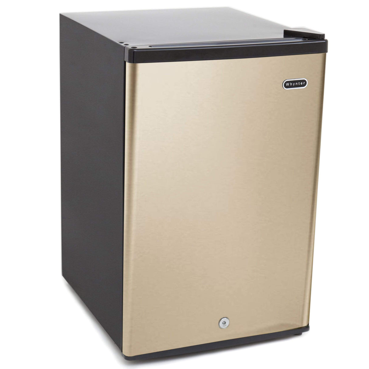 Whynter 2.1 cu.ft. Energy Star Rose Gold Upright Freezer with Lock CUF-210SSG Freezers CUF-210SSG Wine Coolers Empire