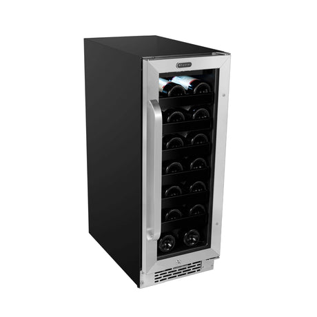 Whynter 20 Bottle Undercounter Wine Refrigerator with Reversible Door BWR-208SB Wine Coolers BWR-208SB Wine Coolers Empire