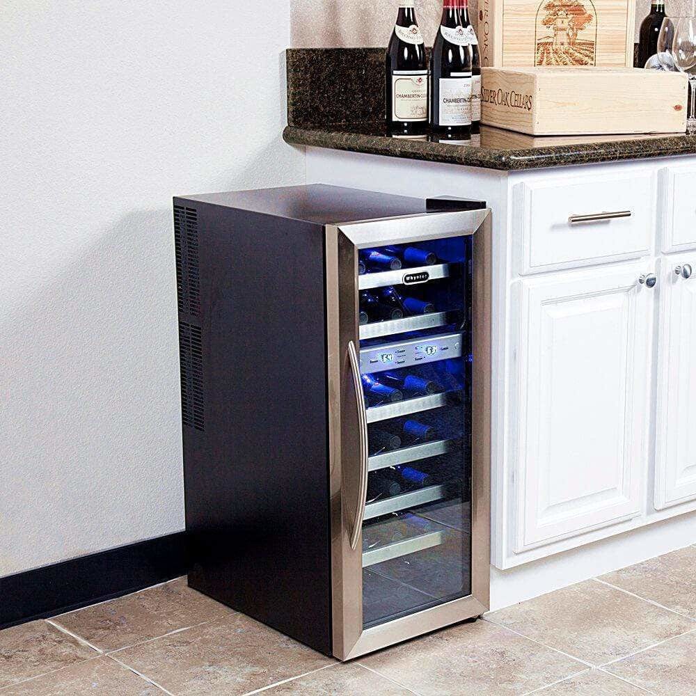 Whynter 21 Bottle Dual Temperature Zone Wine Cooler WC-211DZ Wine Coolers WC-211DZ Wine Coolers Empire