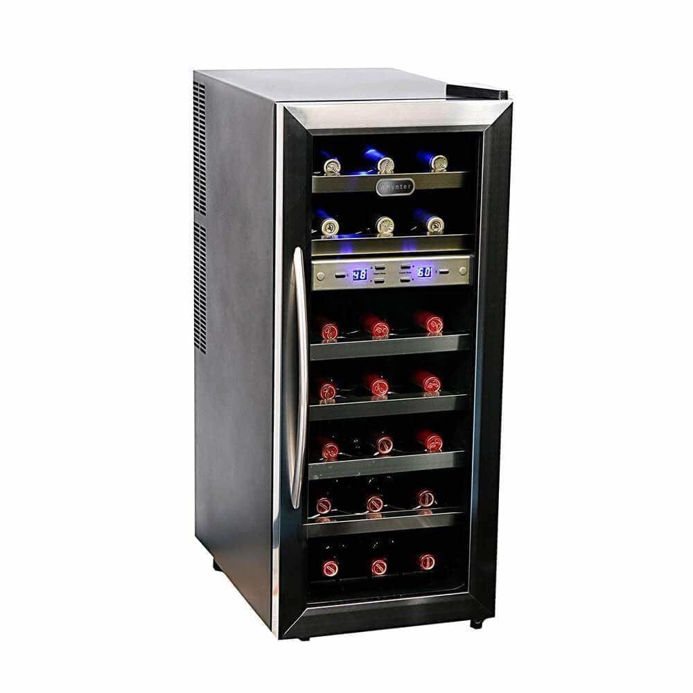 Whynter 21 Bottle Dual Temperature Zone Wine Cooler WC-211DZ Wine Coolers WC-211DZ Wine Coolers Empire