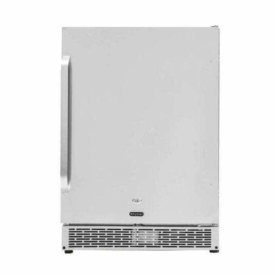 Whynter 24" Built-in Outdoor 5.3 cu.ft. Beverage Refrigerator Cooler Full Stainless Steel Exterior with Lock and Caster Wheels BOR-53024-SSW Beverage Centers BOR-53024-SSW Wine Coolers Empire