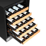 Whynter 24" Built-In Stainless Steel 54 Bottle Wine Refrigerator Cooler BWR-541STS Wine Coolers BWR-541STS Wine Coolers Empire