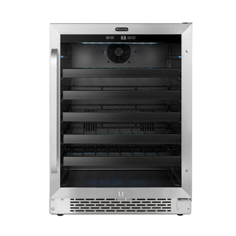 Whynter 24 inch Built-In 46 Bottle Undercounter Stainless Steel Wine Refrigerator with Reversible Door, Digital Control, Lock and Carbon Filter BWR-408SB Wine Coolers BWR-408SB Wine Coolers Empire