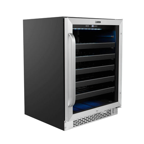 Whynter 24 inch Built-In 46 Bottle Undercounter Stainless Steel Wine Refrigerator with Reversible Door, Digital Control, Lock and Carbon Filter BWR-408SB Wine Coolers BWR-408SB Wine Coolers Empire