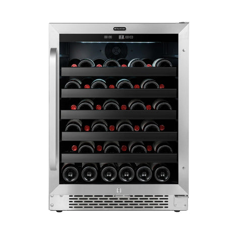 Whynter 24 inch Built-In 46 Bottle Undercounter Stainless Steel Wine Refrigerator with Reversible Door, Digital Control, Lock and Carbon Filter BWR-408SB Wine Coolers BWR-408SB Wine Coolers Empire