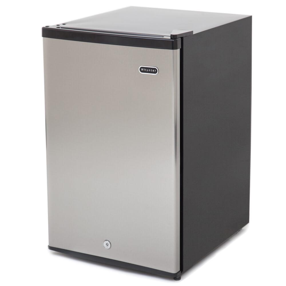 Whynter 3.0 cu.ft. Energy Star Stainless Steel Upright Freezer with Lock CUF-301SS Freezers CUF-301SS Wine Coolers Empire