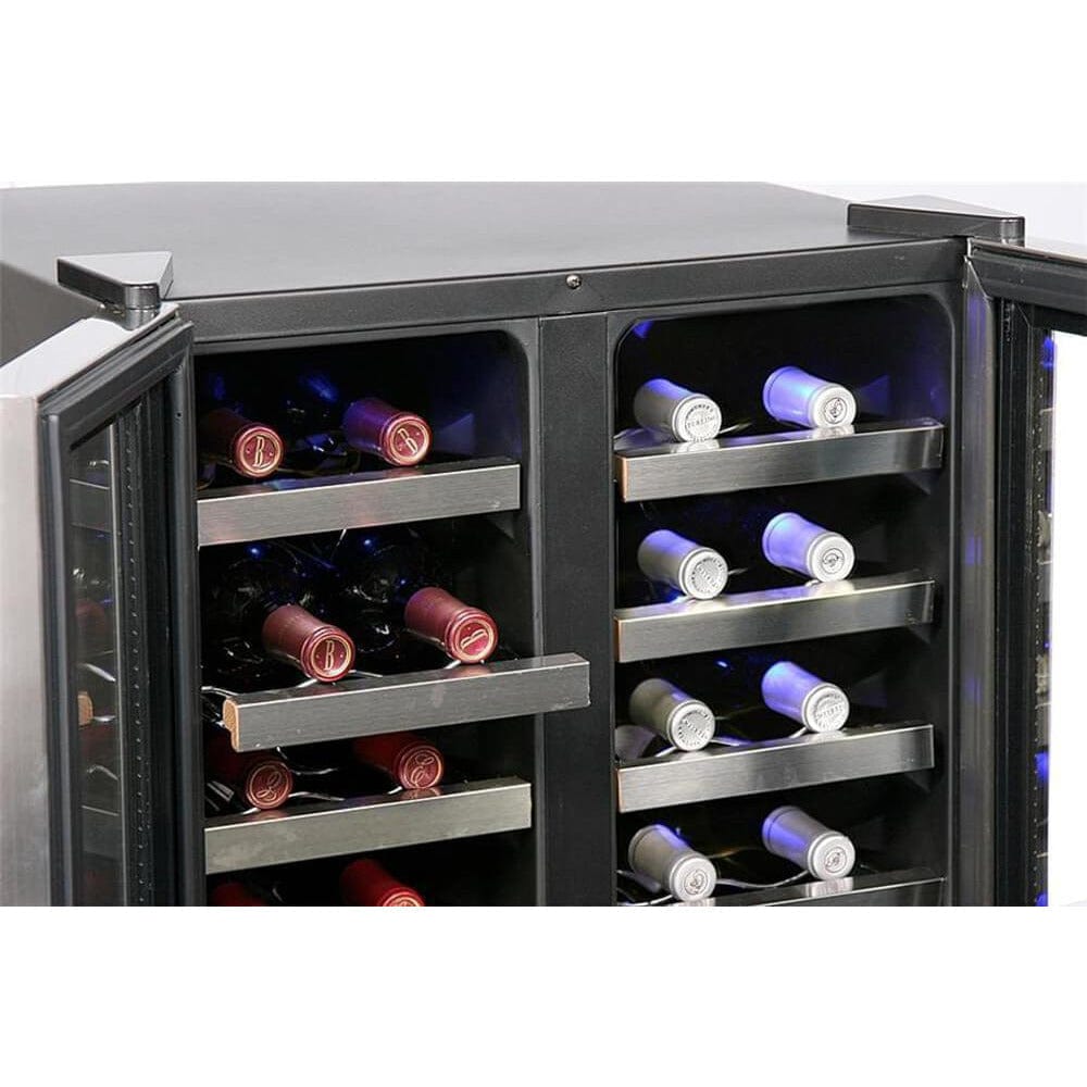 Whynter 32 Bottle Dual Temperature Zone Wine Cooler WC-321DD Wine Coolers WC-321DD Wine Coolers Empire