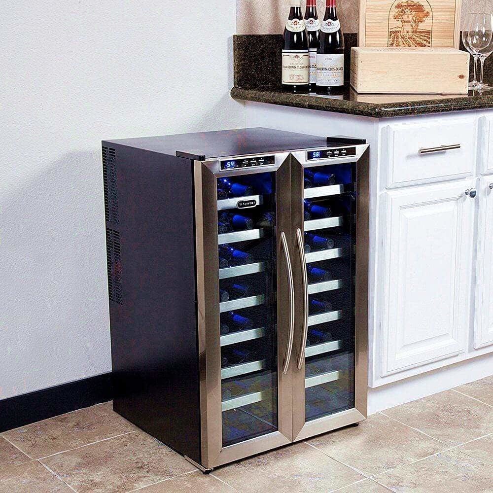 Whynter 32 Bottle Dual Temperature Zone Wine Cooler WC-321DD Wine Coolers WC-321DD Wine Coolers Empire