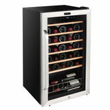 Whynter 34 Bottle Freestanding Stainless Steel Refrigerator with Display Shelf and Digital Control FWC-341TS Wine Coolers FWC-341TS Wine Coolers Empire