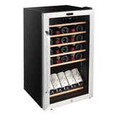 Whynter 34 Bottle Freestanding Stainless Steel Refrigerator with Display Shelf and Digital Control FWC-341TS Wine Coolers FWC-341TS Wine Coolers Empire