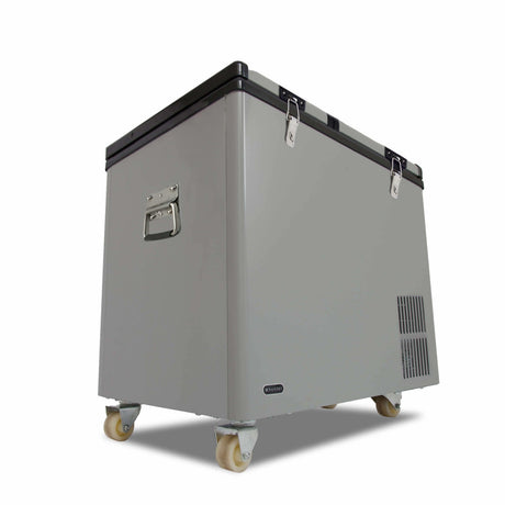 Whynter 90 Quart Dual Zone Portable Fridge/ Freezer with 12v Option and Wheels FM-901DZ Freezers FM-901DZ Wine Coolers Empire