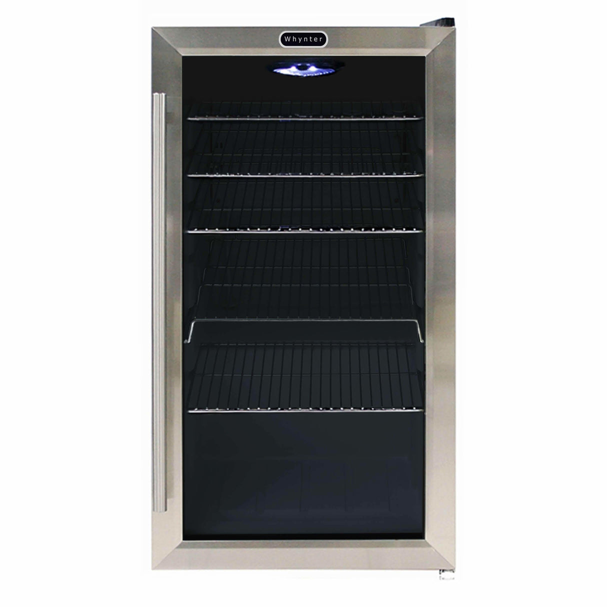 Whynter Beverage Refrigerator - Stainless Steel with internal fan BR-130SB Beverage Centers BR-130SB Wine Coolers Empire