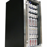 Whynter Beverage Refrigerator - Stainless Steel with internal fan BR-130SB Beverage Centers BR-130SB Wine Coolers Empire