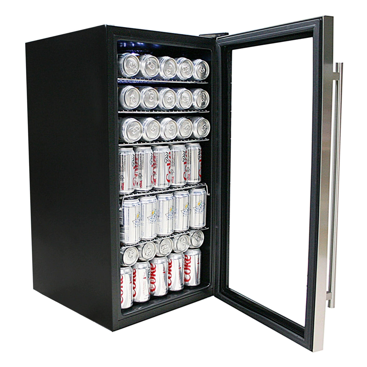 Whynter Beverage Refrigerator - Stainless Steel with internal fan BR-130SB Beverage Centers BR-130SB Wine Coolers Empire