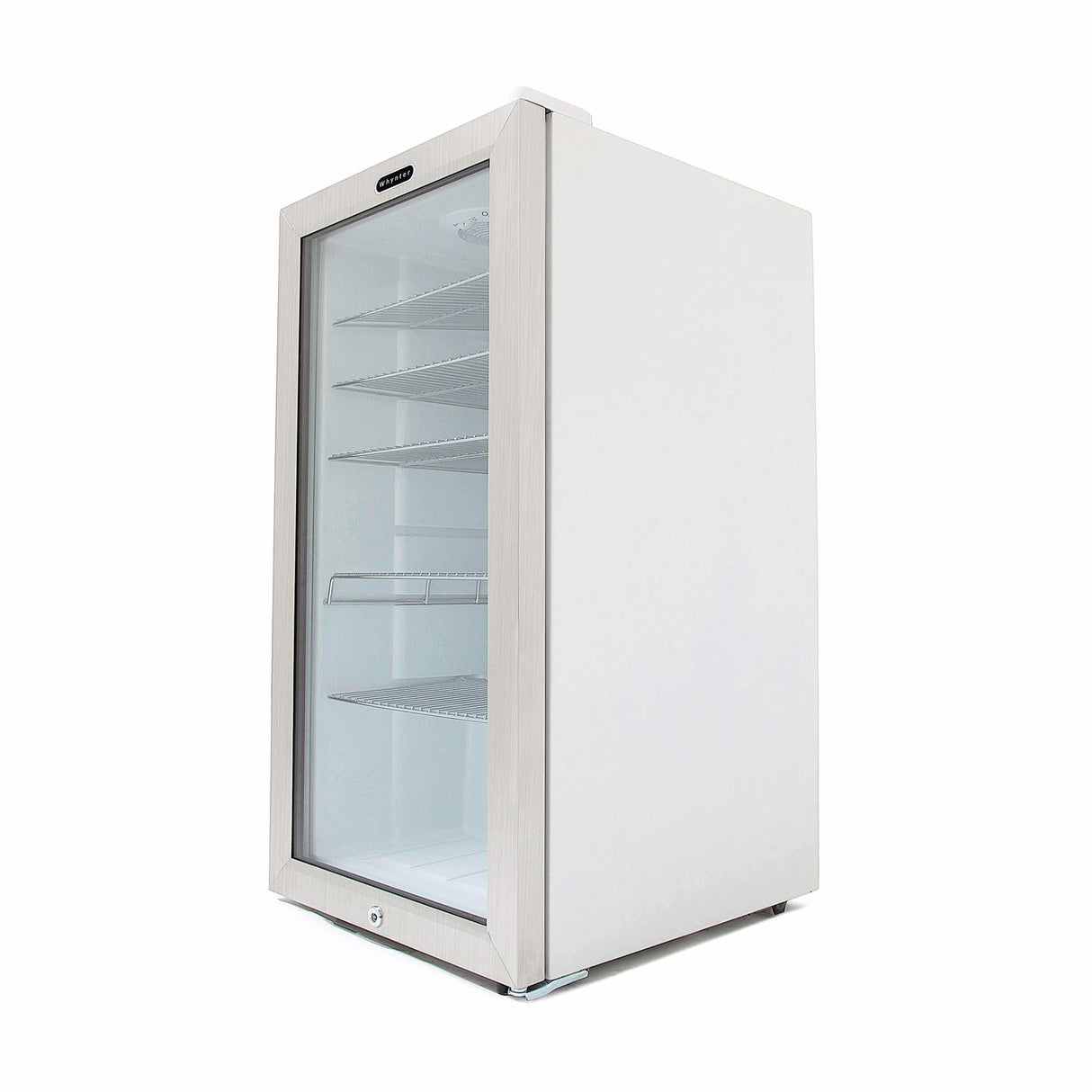 Whynter Beverage Refrigerator With Lock - Stainless Steel 120 Can Capacity BR-128WS Beverage Centers BR-128WS Wine Coolers Empire