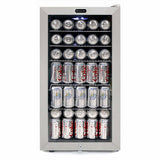 Whynter Beverage Refrigerator With Lock - Stainless Steel 120 Can Capacity BR-128WS Beverage Centers BR-128WS Wine Coolers Empire