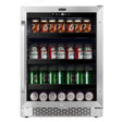 Whynter Built-In 24 inch 140 Can Undercounter Stainless Steel Beverage Refrigerator with Reversible Door BBR-148SB Beverage Centers BBR-148SB Wine Coolers Empire