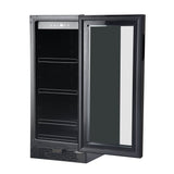 Whynter Built-in Black Glass 80-can capacity 3.4 cu ft. Beverage Refrigerator BBR-801BG Beverage Centers BBR-801BG Wine Coolers Empire