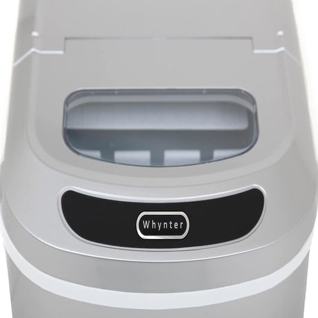 Whynter Compact Portable Ice Maker 27 lb capacity Metallic Silver IMC-270MS Ice Makers IMC-270MS Wine Coolers Empire