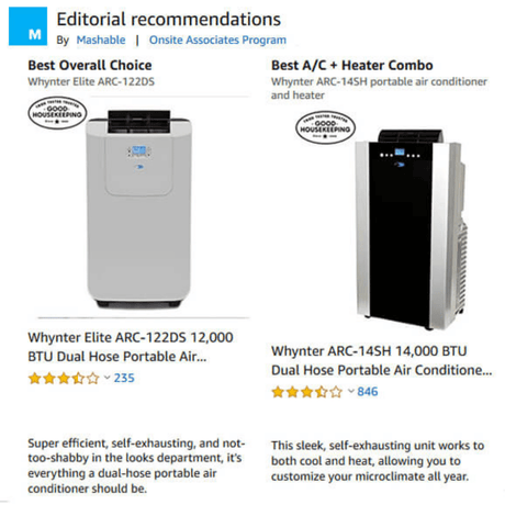 Whynter Elite 12,000 BTU Dual Hose Portable Air Conditioner ARC-122DS HVAC ARC-122DS Wine Coolers Empire