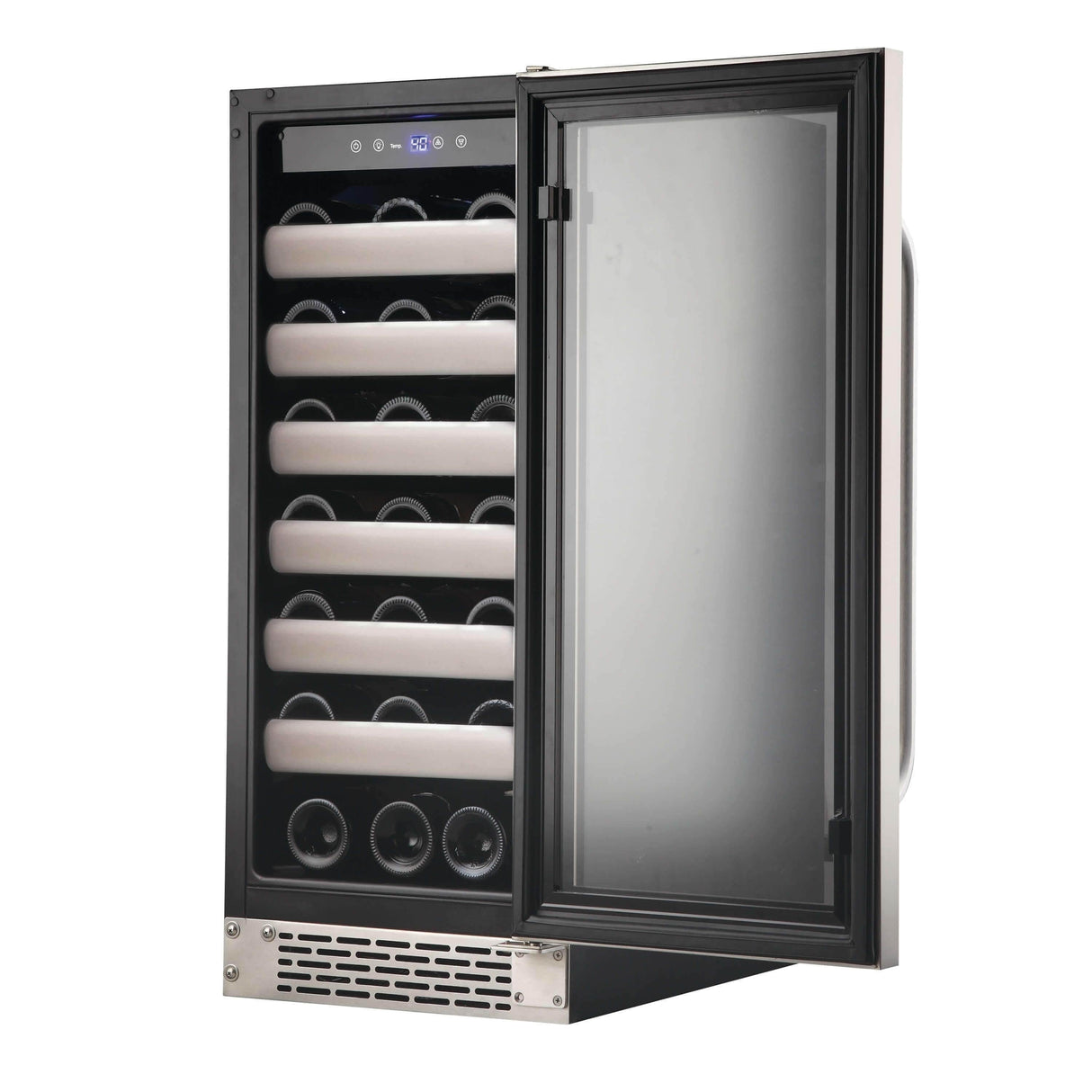 Whynter Elite 33 Bottle Seamless Stainless Steel Door Single Zone Built-in Wine Refrigerator BWR-331SL Wine Coolers BWR-331SL Wine Coolers Empire