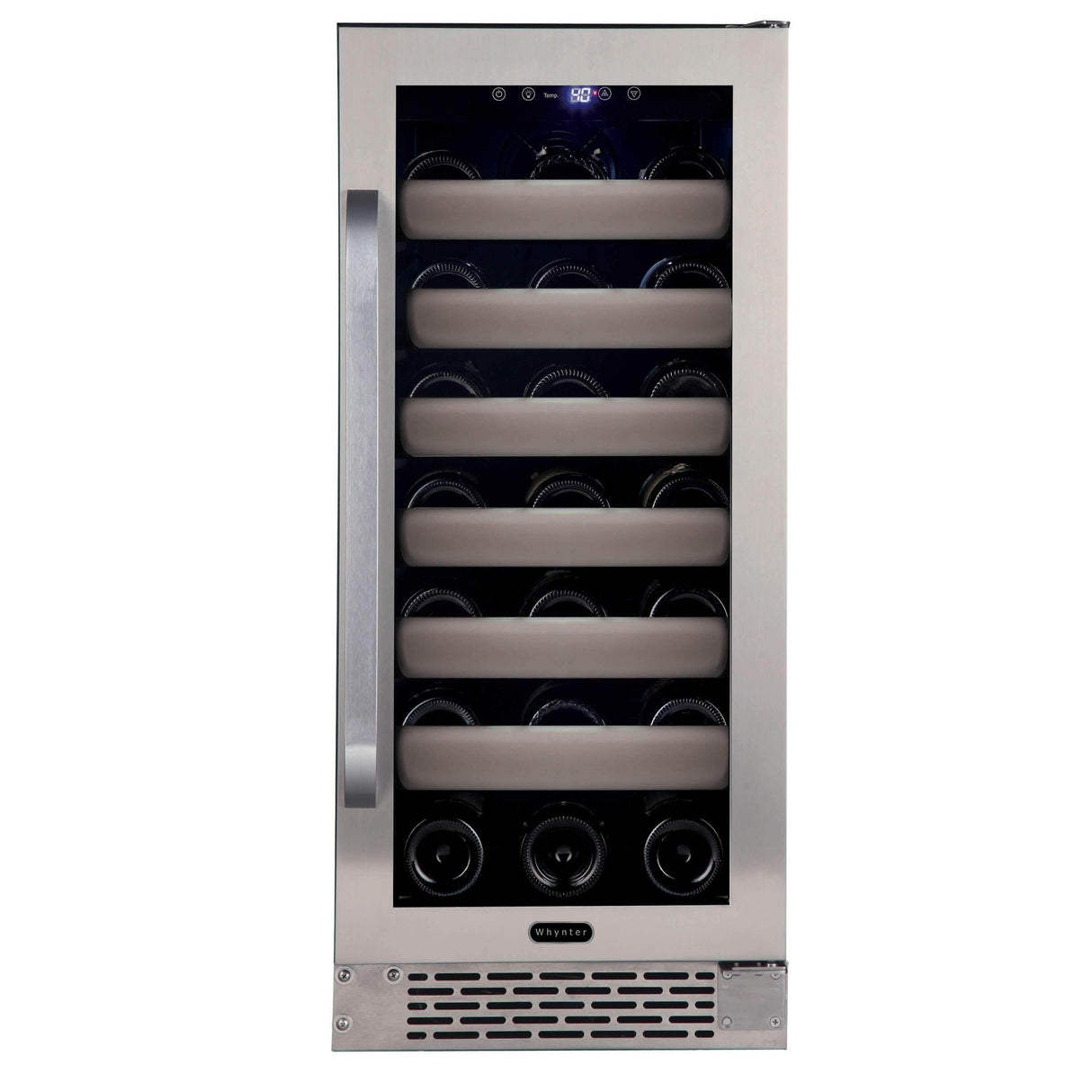 Whynter Elite 33 Bottle Seamless Stainless Steel Door Single Zone Built-in Wine Refrigerator BWR-331SL Wine Coolers BWR-331SL Wine Coolers Empire