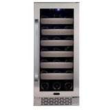 Whynter Elite 33 Bottle Seamless Stainless Steel Door Single Zone Built-in Wine Refrigerator BWR-331SL Wine Coolers BWR-331SL Wine Coolers Empire