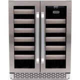 Whynter Elite 40 Bottle Seamless Stainless Steel Door Dual Zone Built-in Wine Refrigerator BWR-401DS Wine Coolers BWR-401DS Wine Coolers Empire