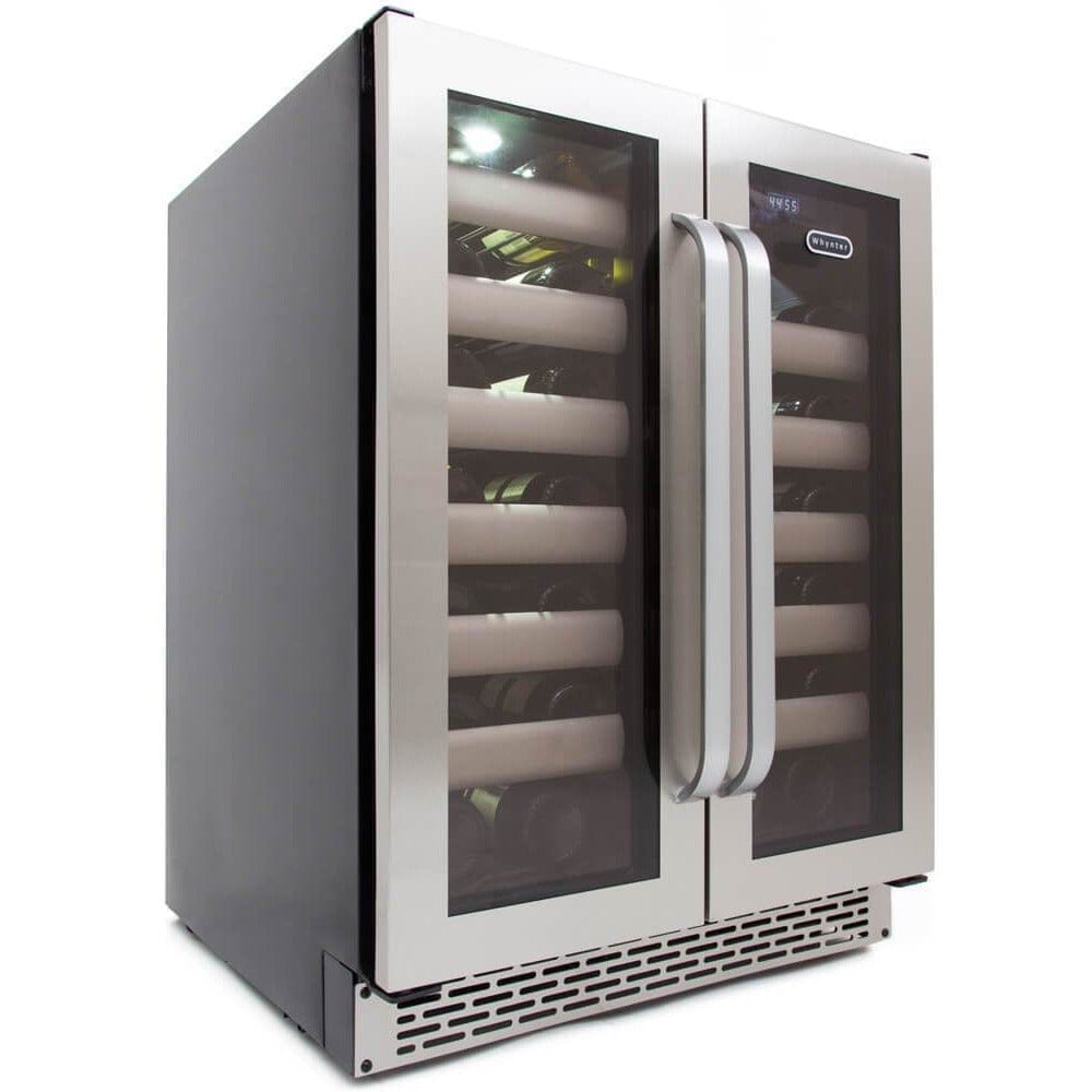 Whynter Elite 40 Bottle Seamless Stainless Steel Door Dual Zone Built-in Wine Refrigerator BWR-401DS Wine Coolers BWR-401DS Wine Coolers Empire