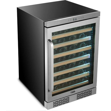 Whynter Elite Spectrum Lightshow 54 Bottle Stainless Steel 24 inch Built-in Wine Refrigerator BWR-545XS Wine Coolers BWR-545XS Wine Coolers Empire