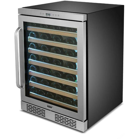 Whynter Elite Spectrum Lightshow 54 Bottle Stainless Steel 24 inch Built-in Wine Refrigerator BWR-545XS Wine Coolers BWR-545XS Wine Coolers Empire