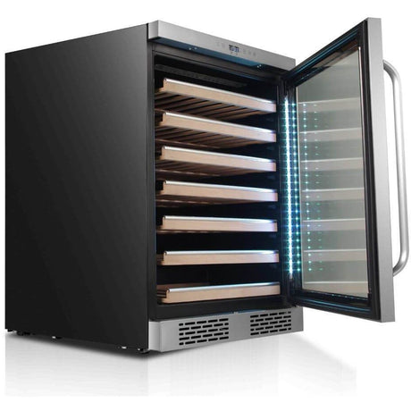 Whynter Elite Spectrum Lightshow 54 Bottle Stainless Steel 24 inch Built-in Wine Refrigerator BWR-545XS Wine Coolers BWR-545XS Wine Coolers Empire