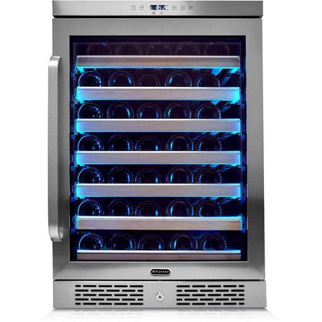 Whynter Elite Spectrum Lightshow 54 Bottle Stainless Steel 24 inch Built-in Wine Refrigerator BWR-545XS Wine Coolers BWR-545XS Wine Coolers Empire