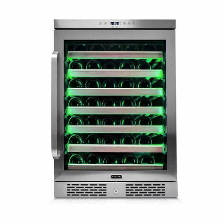 Whynter Elite Spectrum Lightshow 54 Bottle Stainless Steel 24 inch Built-in Wine Refrigerator BWR-545XS Wine Coolers BWR-545XS Wine Coolers Empire