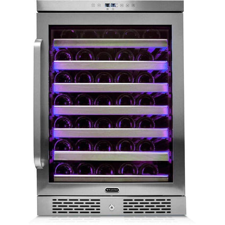 Whynter Elite Spectrum Lightshow 54 Bottle Stainless Steel 24 inch Built-in Wine Refrigerator BWR-545XS Wine Coolers BWR-545XS Wine Coolers Empire