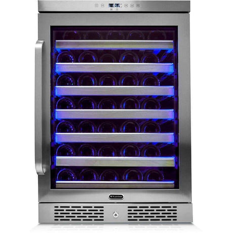 Whynter Elite Spectrum Lightshow 54 Bottle Stainless Steel 24 inch Built-in Wine Refrigerator BWR-545XS Wine Coolers BWR-545XS Wine Coolers Empire