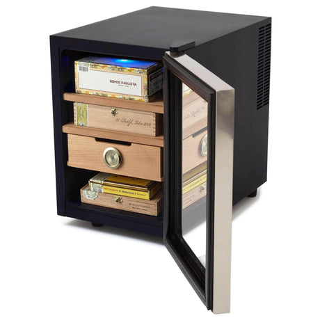 Whynter Elite Touch Control Stainless 1.2 cu.ft. Cigar Cooler Humidor CHC-122BD Cigar Humidors CHC-122BD Wine Coolers Empire