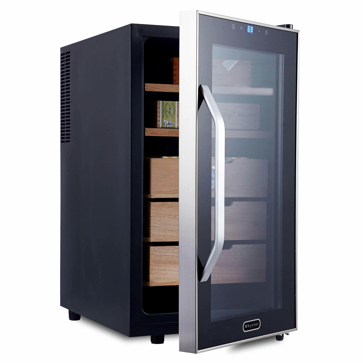 Whynter Elite Touch Control Stainless 1.8 cu.ft. Cigar Cooler Humidor CHC-172BD Cigar Humidors CHC-172BD Wine Coolers Empire